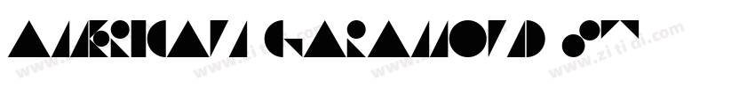 American Garamond St字体转换